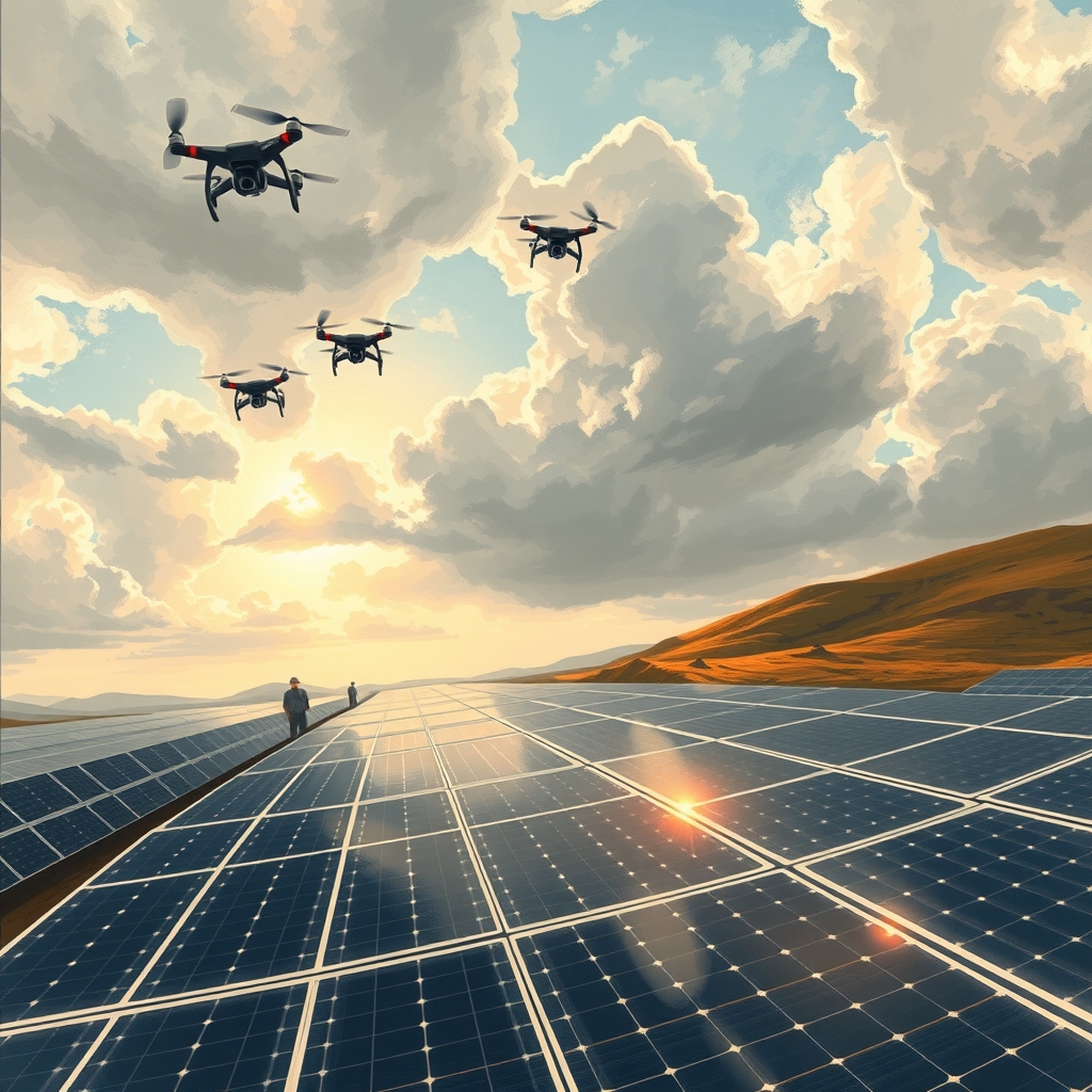Drones manipulate clouds to boost solar farm output