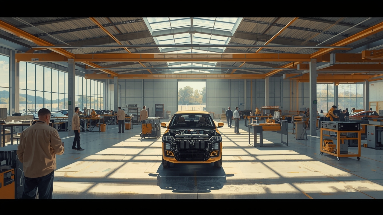 Renault builds EV battery line in Spain